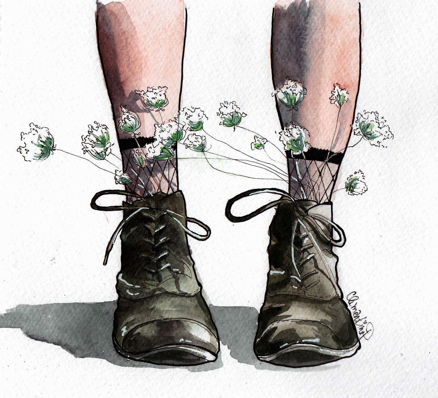 Here Is A Collection Of Plant Loving Witches That I Illustrated