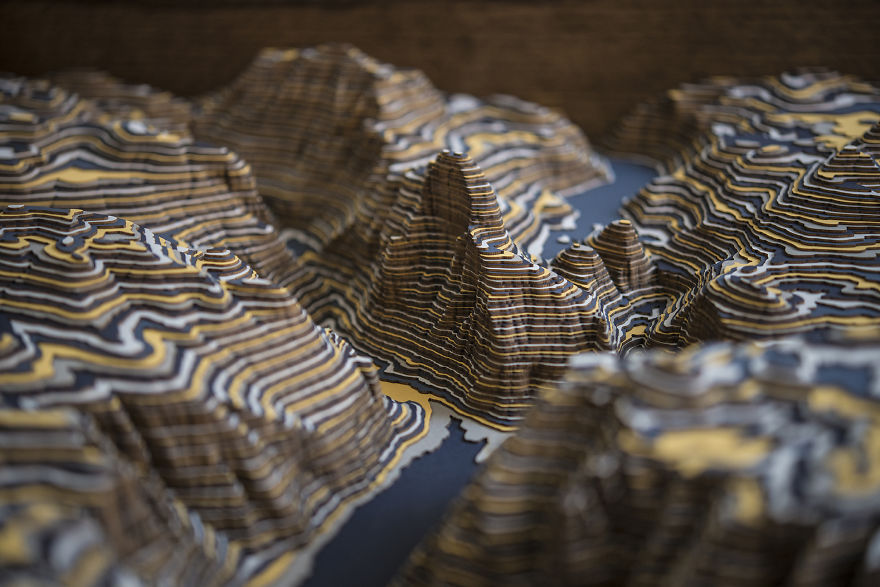 I Made A Yosemite Valley Sculpture And Put It In A Table