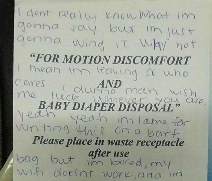 The Internet Is Trying To Find The Person Who Left This Note In An Airplane The Internet Is Trying To Find The Person Who Left This Note In An Airplane