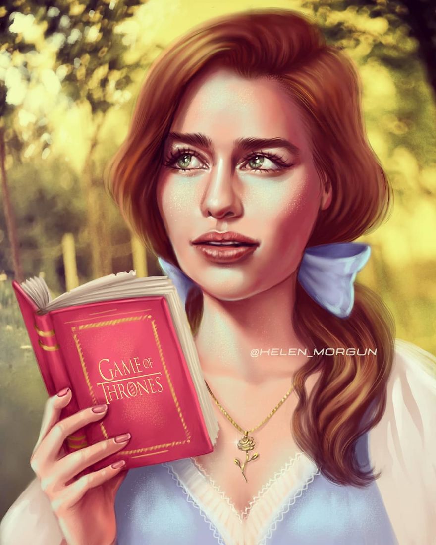 Emilia Clarke As Belle