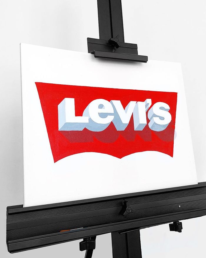 Artist Perfectly Reproduces Freehand Logos