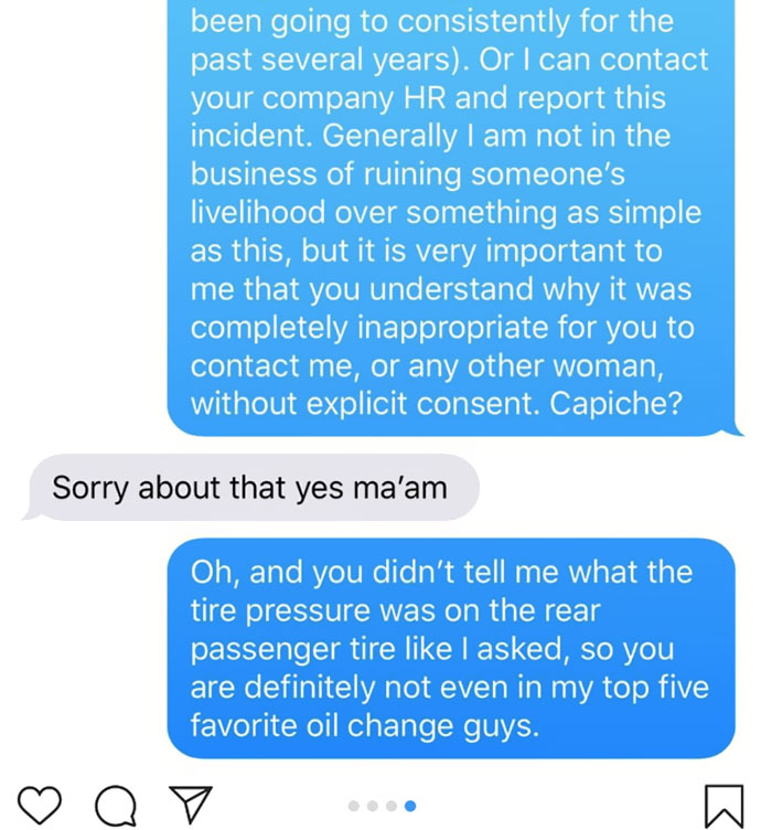 People Are Applauding The Way This Woman Shut Down Jiffy Lube Employee That Was Harassing Her