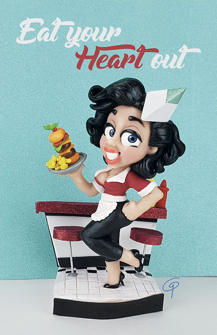 A Series Of Pinup Girls I Sculpted