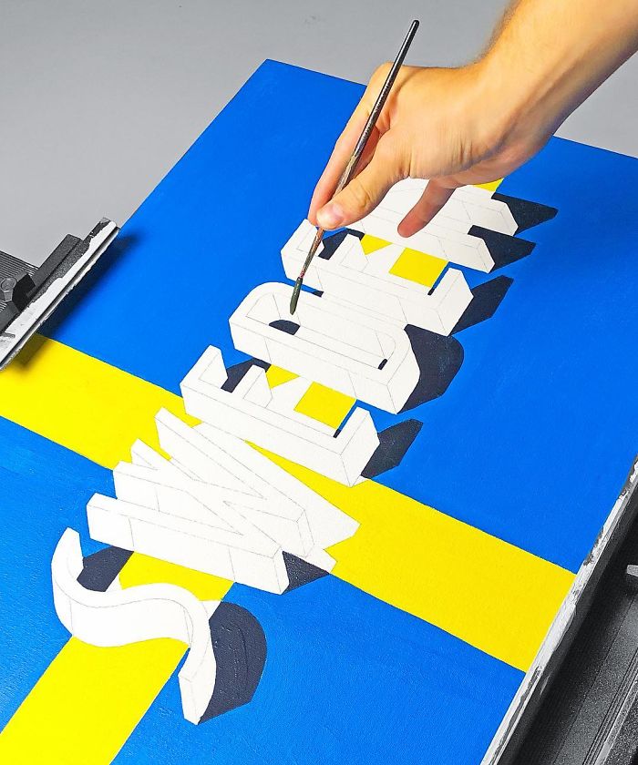 Artist Perfectly Reproduces Freehand Logos