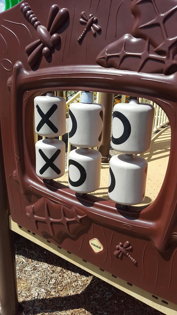 This Useless Playground Tic-Tac-Toe Board