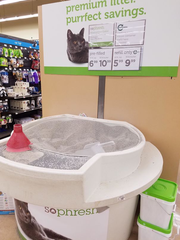 Petco Offers Discounted Price When You Bring Your Empty Tub Of Their Brand Litter Back