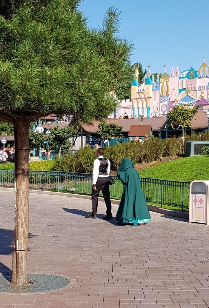 Disney Disguise Their Princesses With A Robe When They Are Not Performing