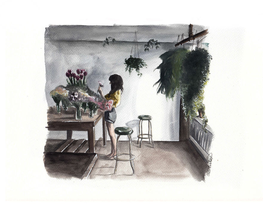 Here Is A Collection Of Plant Loving Witches That I Illustrated