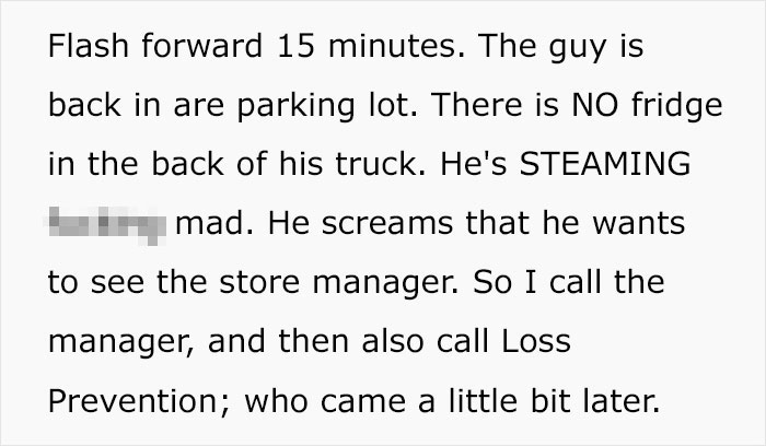 Angry Customer Demands To Tie Up His Fridge With T.V Cable, Sears Employee Lets Physics Teach Him A Lesson Angry Customer Demands To Tie Up His Fridge With T.V Cable, Sears Employee Lets Physics Teach Him A Lesson