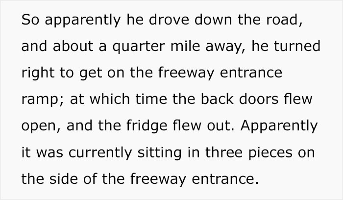 Angry Customer Demands To Tie Up His Fridge With T.V Cable, Sears Employee Lets Physics Teach Him A Lesson Angry Customer Demands To Tie Up His Fridge With T.V Cable, Sears Employee Lets Physics Teach Him A Lesson