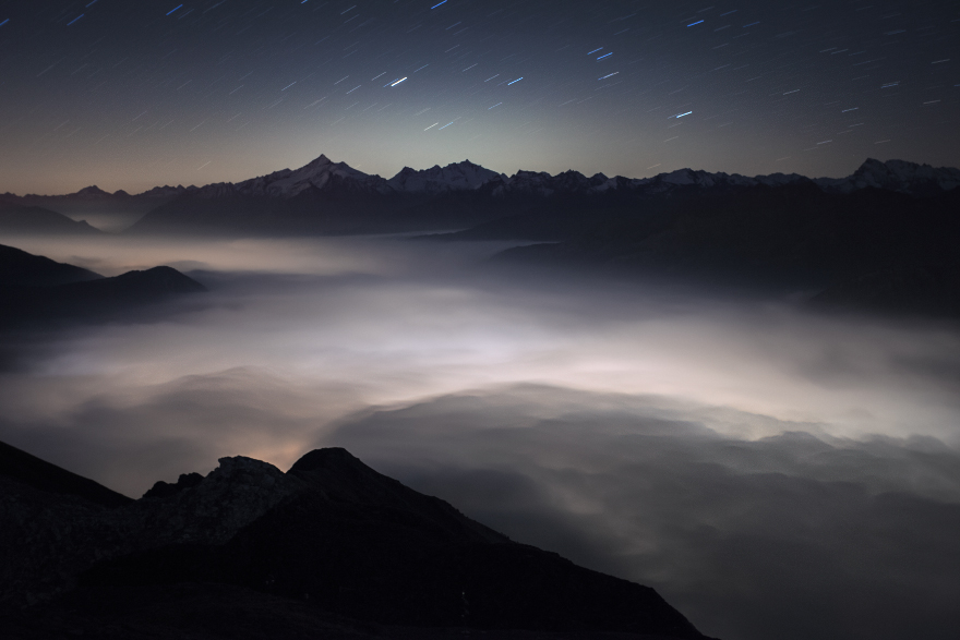 Aosta Valley Beneath The Clouds