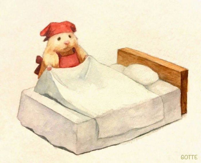 Artist Illustrates The Typical Life Of A Japanese Hamster And The Result Is Very Cute