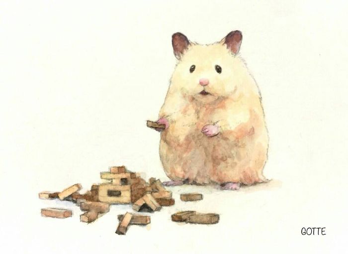 Artist Illustrates The Typical Life Of A Japanese Hamster And The Result Is Very Cute