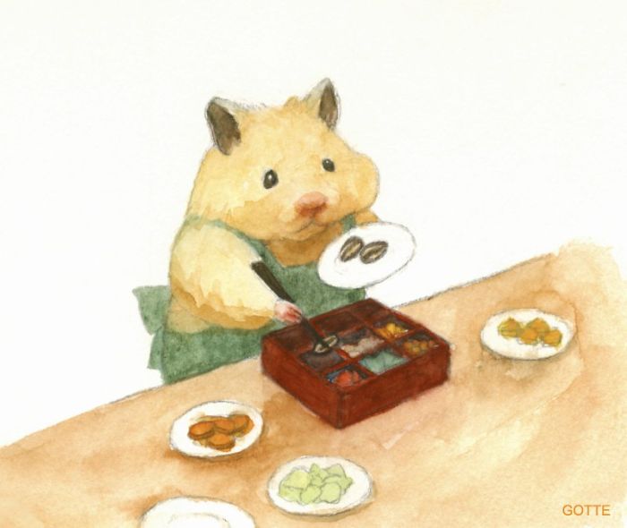 Artist Illustrates The Typical Life Of A Japanese Hamster And The Result Is Very Cute