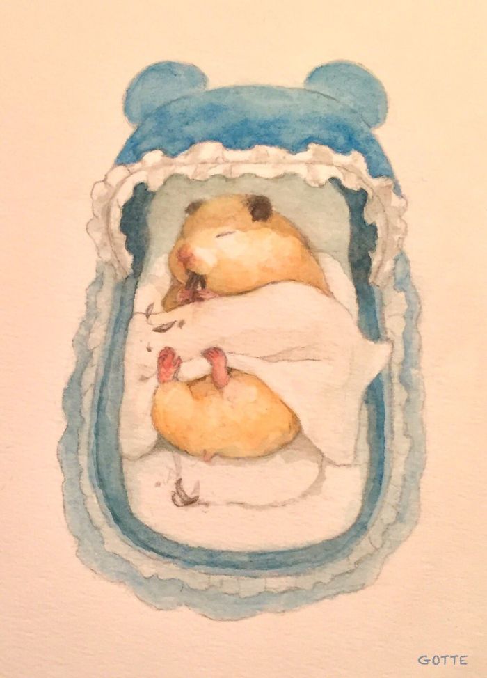 Artist Illustrates The Typical Life Of A Japanese Hamster And The Result Is Very Cute