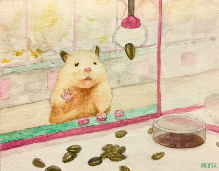 Artist Illustrates The Typical Life Of A Japanese Hamster And The Result Is Very Cute