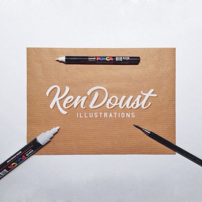 Artist Perfectly Reproduces Freehand Logos
