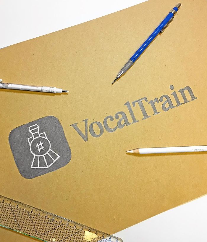 Artist Perfectly Reproduces Freehand Logos