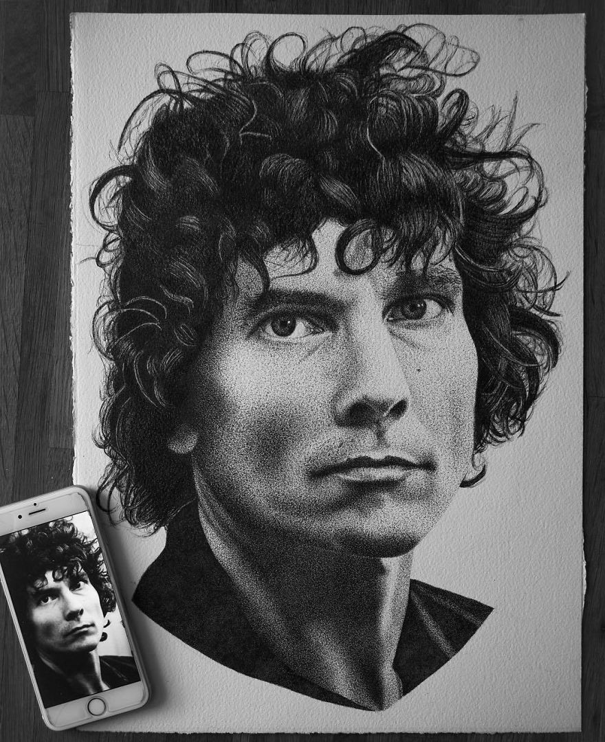 I Create Drawings Dot By Dot With A Pen And It Takes Hundreds Of Hours I Create Drawings Dot By Dot With A Pen And It Takes Hundreds Of Hours