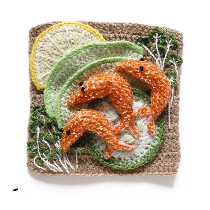 This Artist Crochets Sea Food So Well You Can Almost Taste It