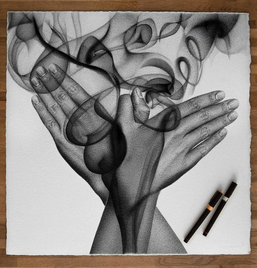 I Create Drawings Dot By Dot With A Pen And It Takes Hundreds Of Hours I Create Drawings Dot By Dot With A Pen And It Takes Hundreds Of Hours