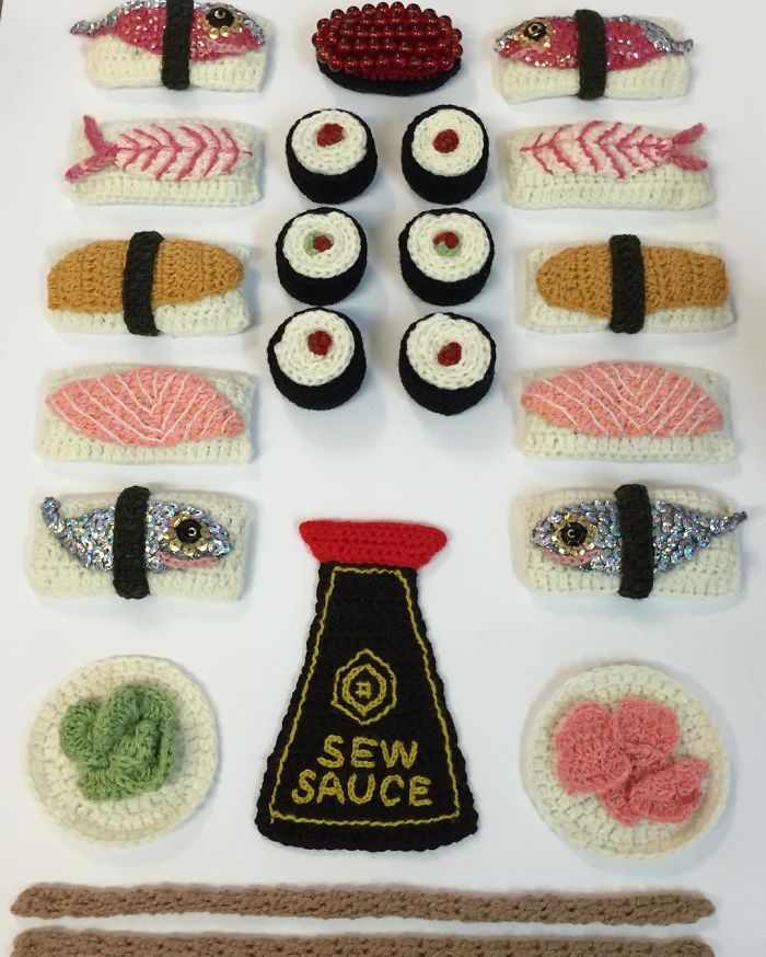 This Artist Crochets Sea Food So Well You Can Almost Taste It