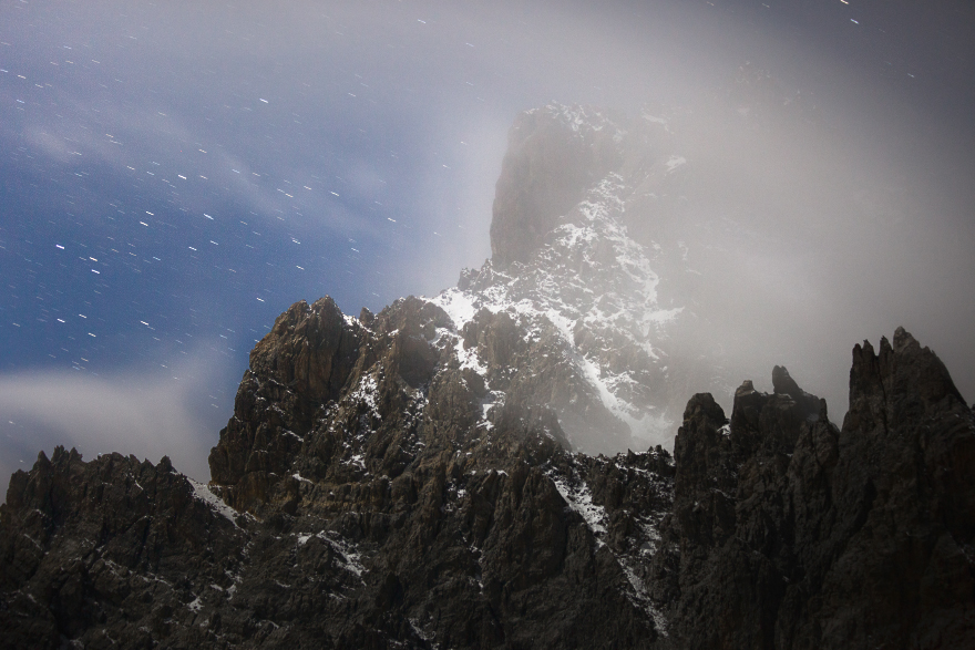 Brec De Chambeyron At Moonlight