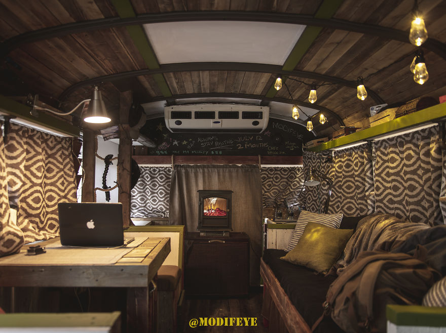 I Converted A Short Bus Into A Cozy Adventure Wagon