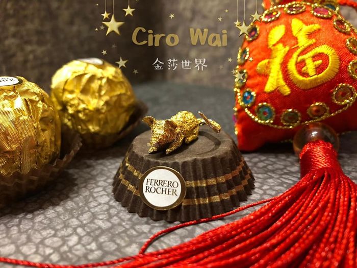 Chinese Makes Incredible Sculptures With Ferrero Rocher's Packaging