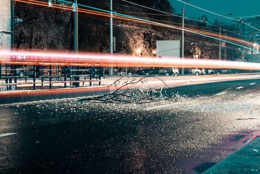 I Woke Up After A Night Of Freezing Rain To Find The Whole City Of Bucharest, Romania, Frozen And Damaged I Woke Up After A Night Of Freezing Rain To Find The Whole City Of Bucharest, Romania, Frozen And Damaged