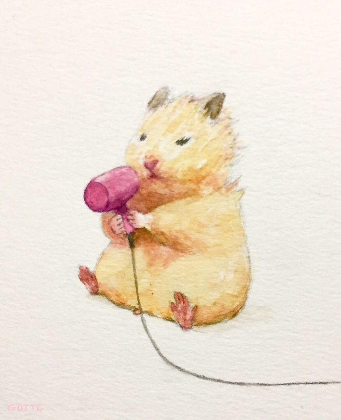 Artist Illustrates The Typical Life Of A Japanese Hamster And The Result Is Very Cute