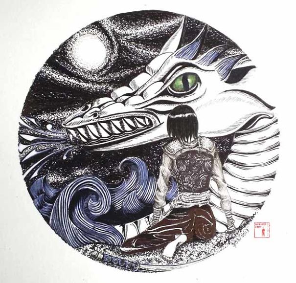 This Artist Drew 15 Detailed Ink Pen Illustrations Inside Small Circles This Artist Drew 15 Detailed Ink Pen Illustrations Inside Small Circles