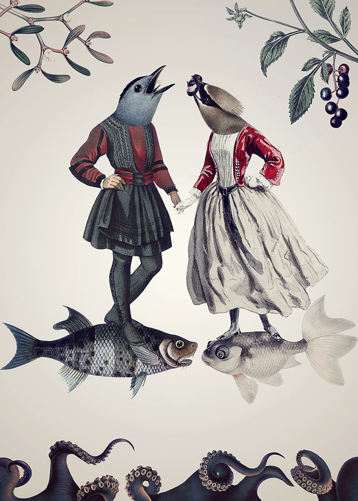 Surreal World And Unexpected Encounters In Poetic Collages Of Katarzyna & Marcin Owczarek