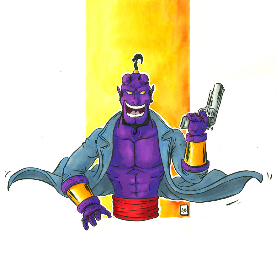 I Illustrated What Would Happen If Famous Cartoon Characters Fused Together, And Here's The Result (10 Pics)