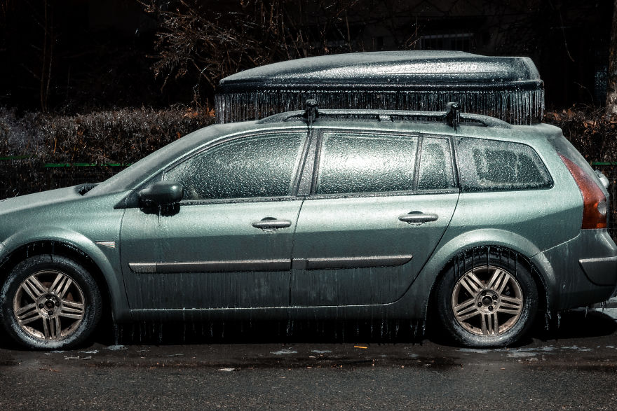 I Woke Up After A Night Of Freezing Rain To Find The Whole City Of Bucharest, Romania, Frozen And Damaged I Woke Up After A Night Of Freezing Rain To Find The Whole City Of Bucharest, Romania, Frozen And Damaged