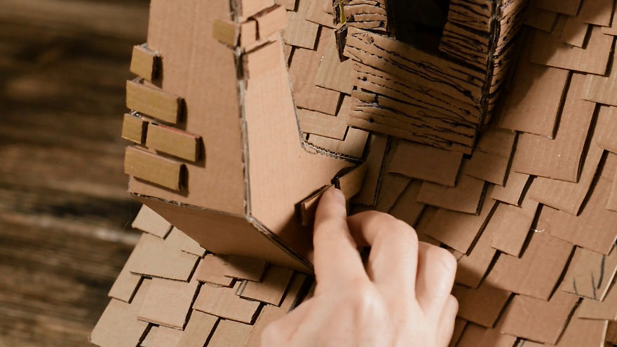 I Upcycled Cardboard Boxes Into A Witch House And It Cost Me Less Than $1 I Upcycled Cardboard Boxes Into A Witch House And It Cost Me Less Than $1