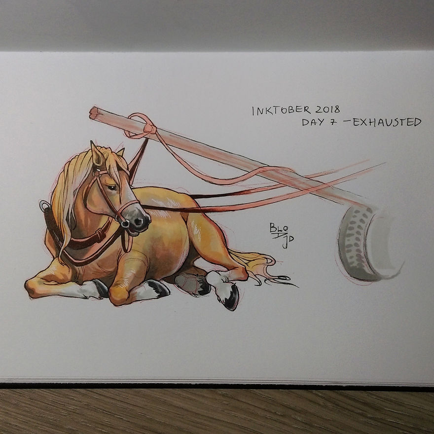 I Dedicated The Whole Inktober To Animal Suffering