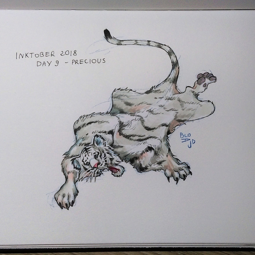 I Dedicated The Whole Inktober To Animal Suffering