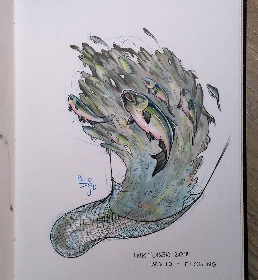 I Dedicated The Whole Inktober To Animal Suffering