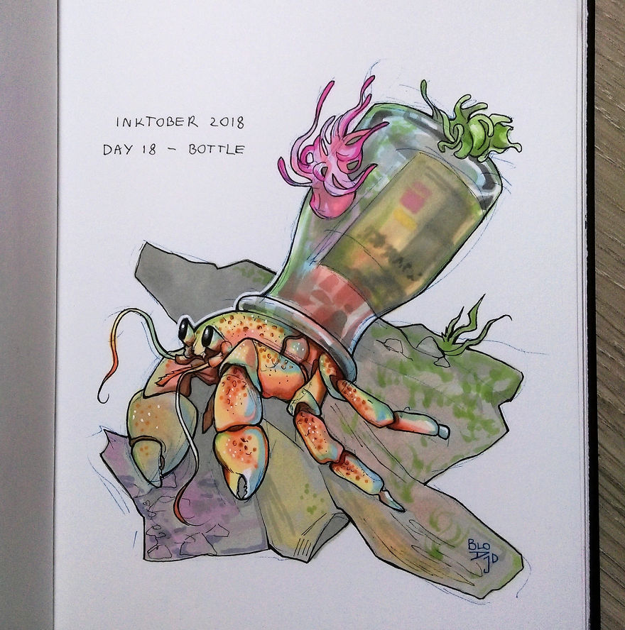 I Dedicated The Whole Inktober To Animal Suffering