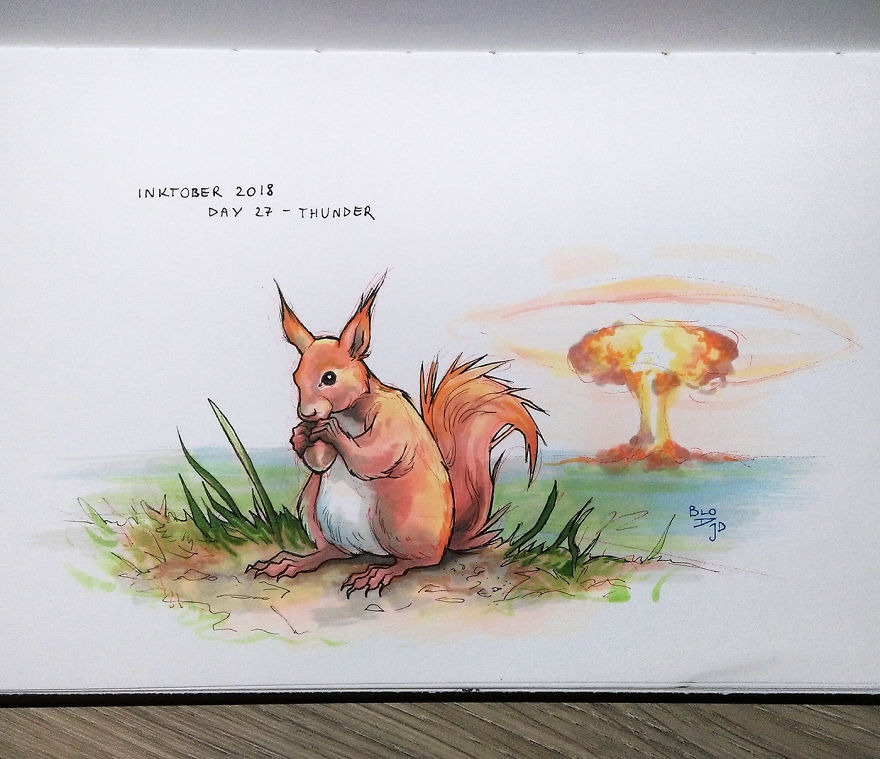 I Dedicated The Whole Inktober To Animal Suffering