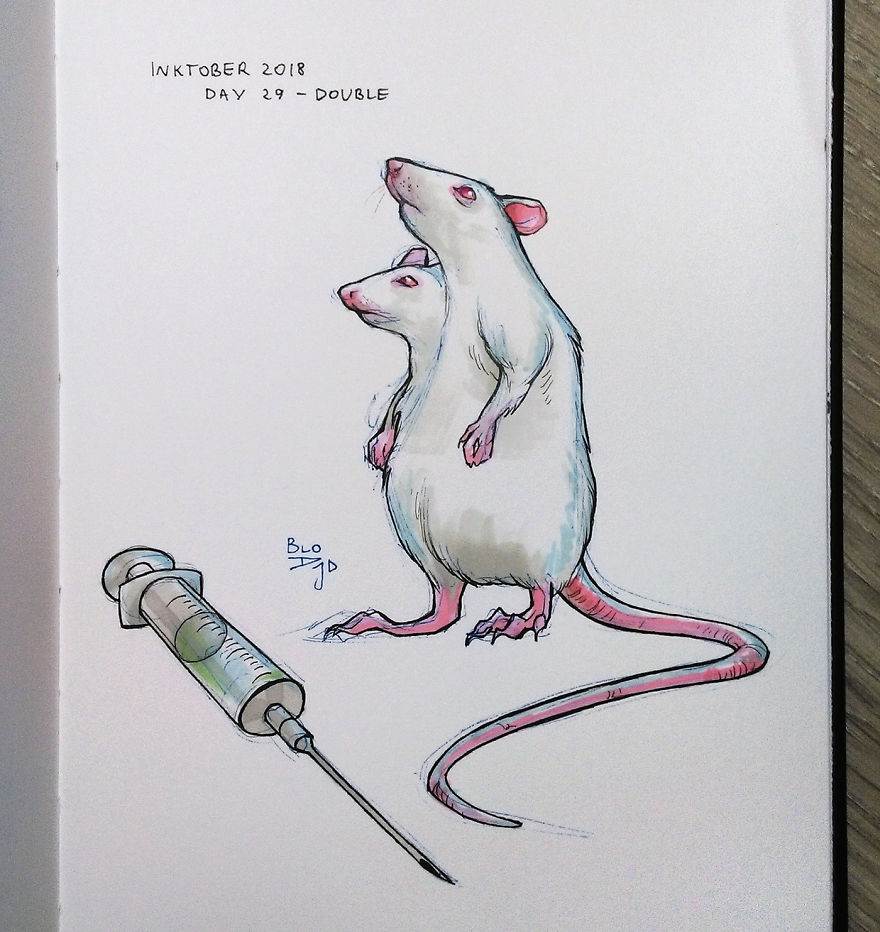 I Dedicated The Whole Inktober To Animal Suffering