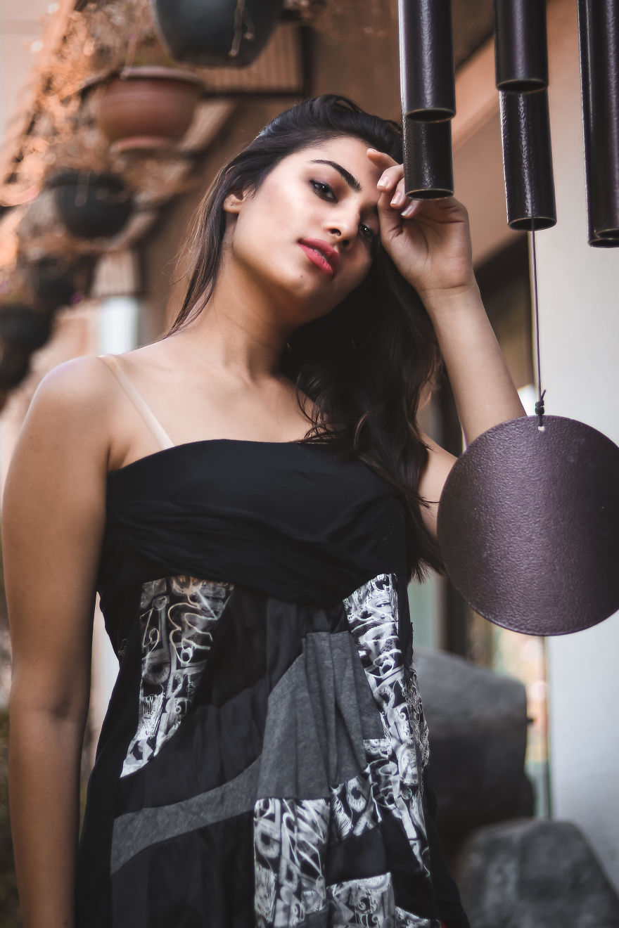 I Have Clicked Some Pictures Of My Friend At Garden Of Her Bungalow And Here Is The Result.