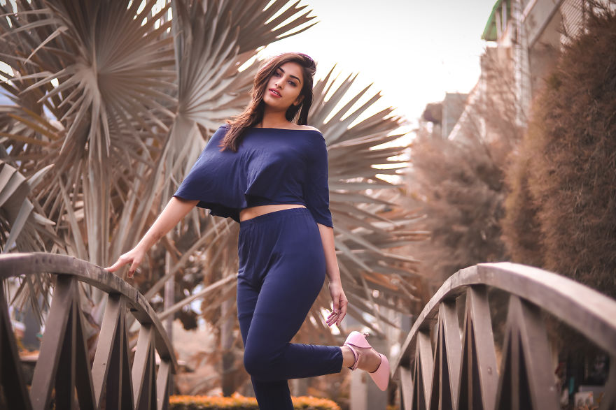 I Have Clicked Some Pictures Of My Friend At Garden Of Her Bungalow And Here Is The Result.