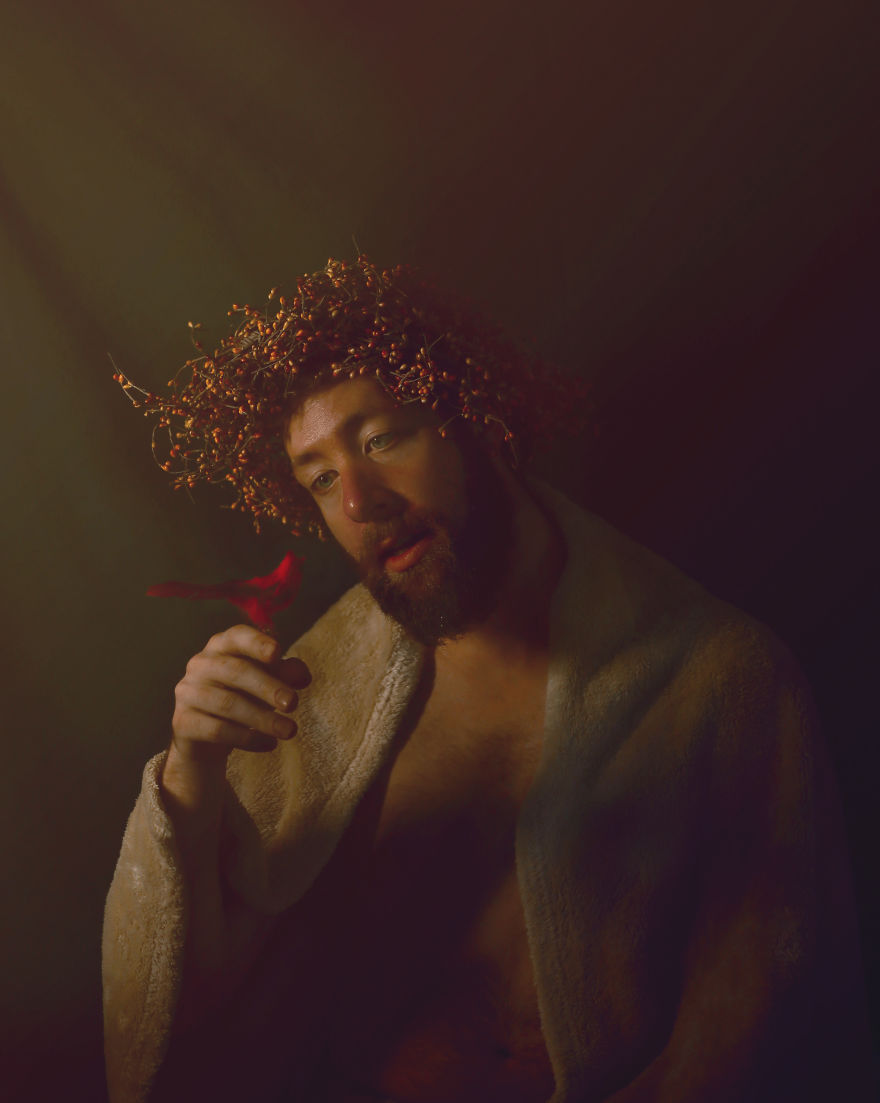 I Threw Blankets And Leftover Christmas Decorations On My Friends And Family In A Series I Call Budget Renaissance I Threw Blankets And Leftover Christmas Decorations On My Friends And Family In A Series I Call Budget Renaissance