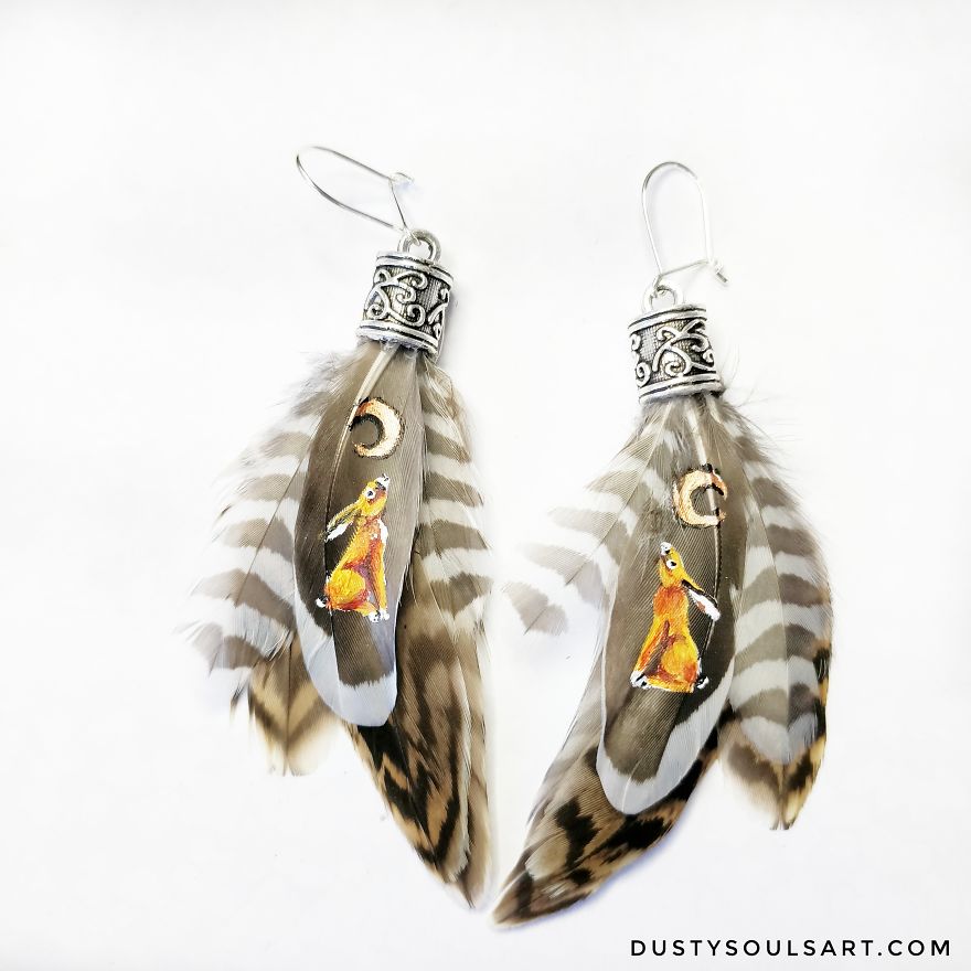 Moongazey Hare Silver Earrings