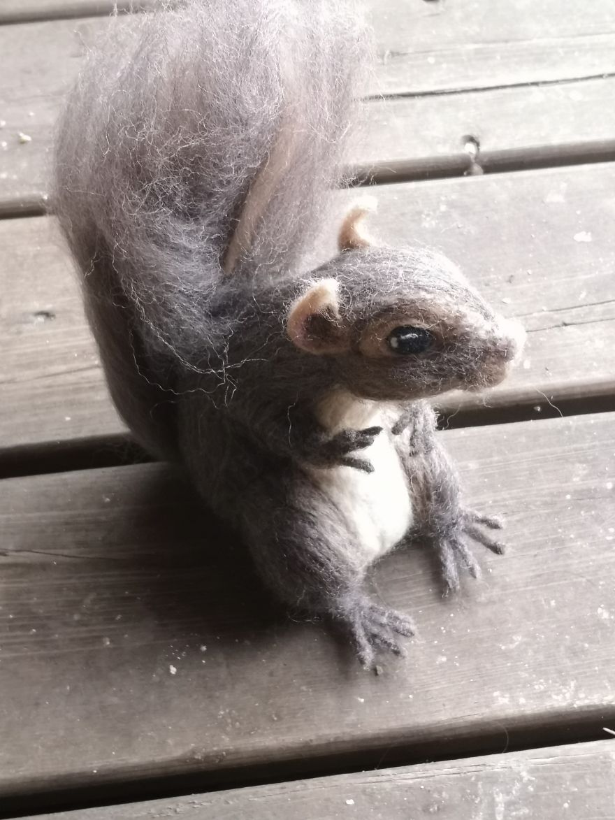 I Bring Wool To Life By Sculpting It Into My Favourite Animals