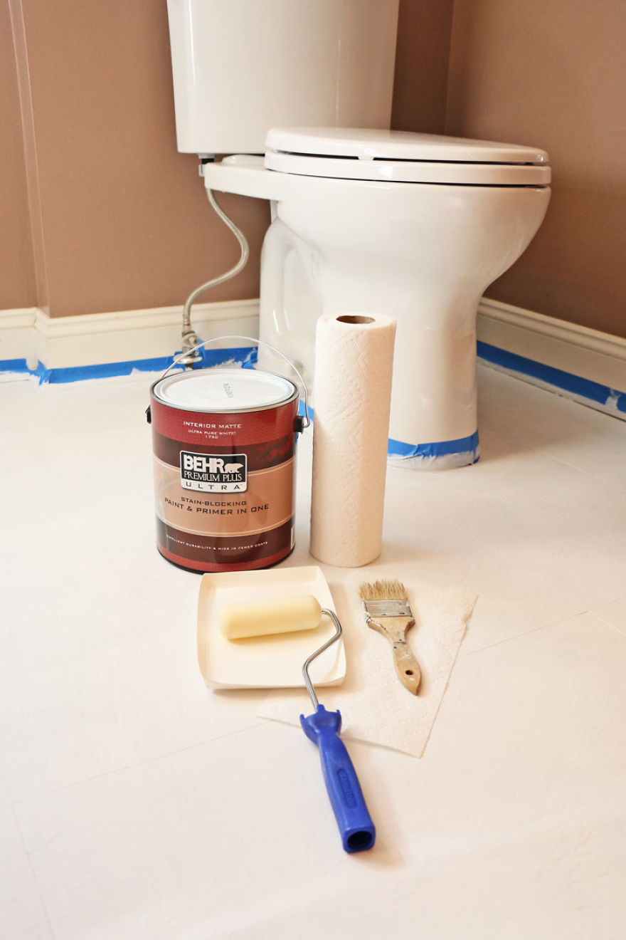 Everything You Need To Stencil Your Tile Floors For Less