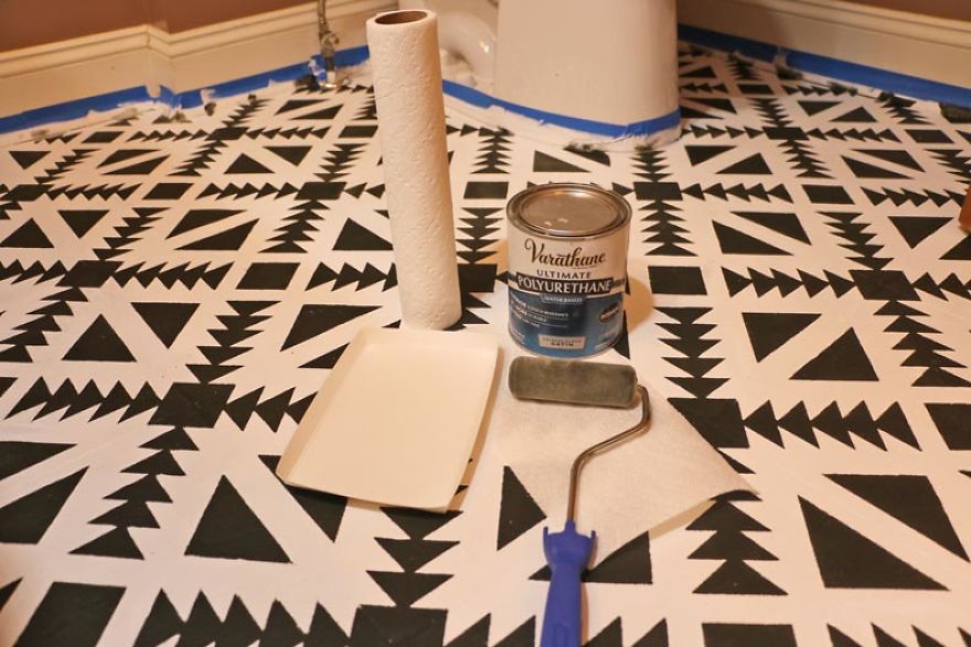 Everything You Need To Stencil Your Tile Floors For Less Everything You Need To Stencil Your Tile Floors For Less