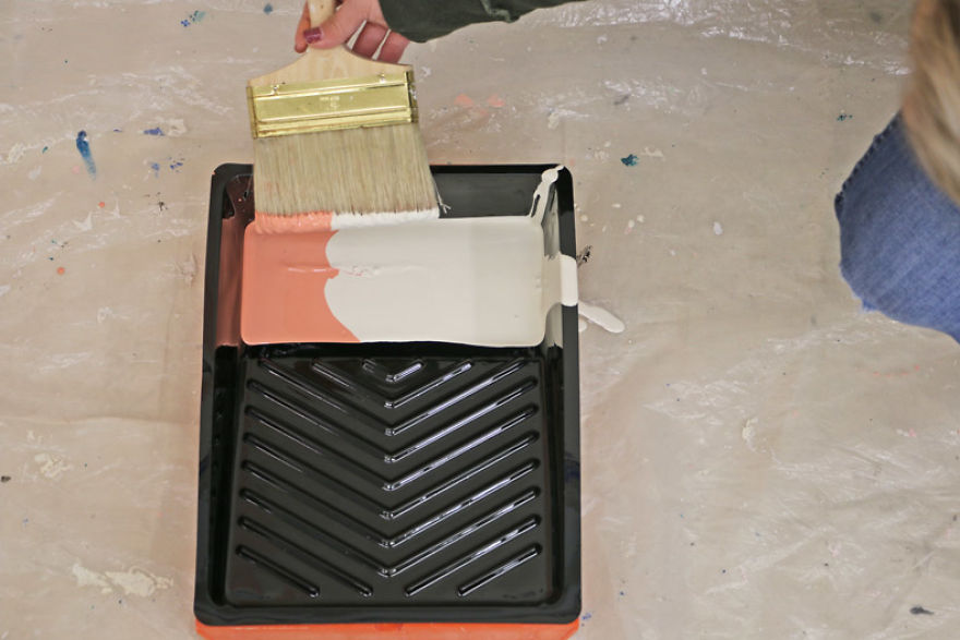 Easy Colorwash Accent Wall With Mandala Stencils Easy Colorwash Accent Wall With Mandala Stencils